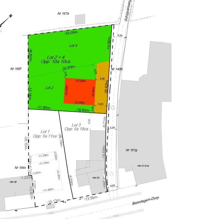 Grond te  koop in Baardegem 9310 300000.00€ 0 slaapkamers m² - Zoekertje 12881