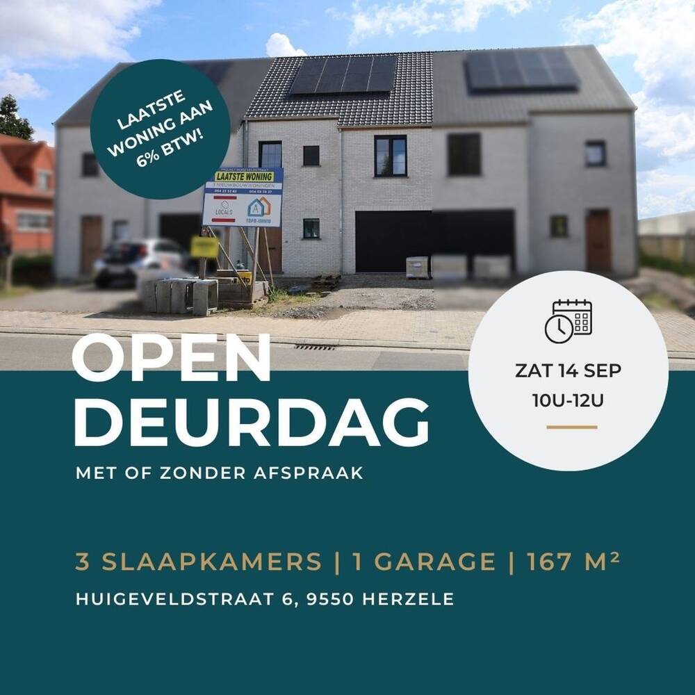 Huis te  koop in Herzele 9550 410000.00€ 3 slaapkamers 167.07m² - Zoekertje 210281