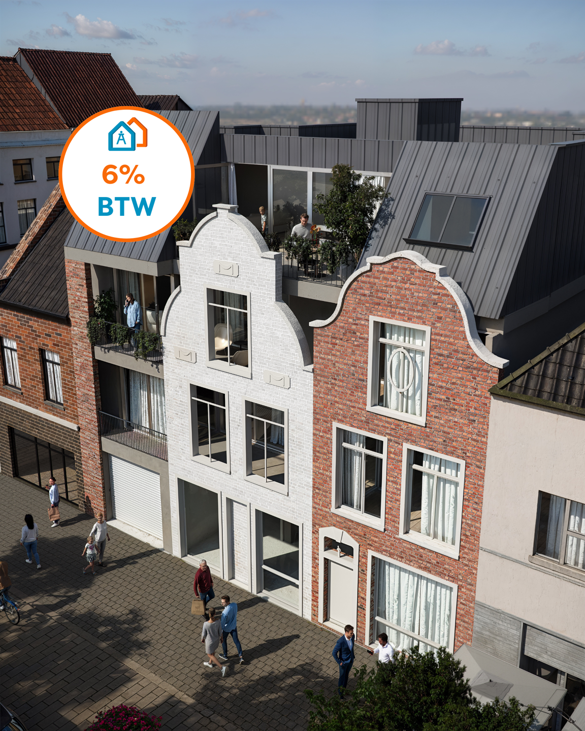 Penthouse te  koop in Geraardsbergen 9500 359000.00€ 2 slaapkamers 103.70m² - Zoekertje 245632